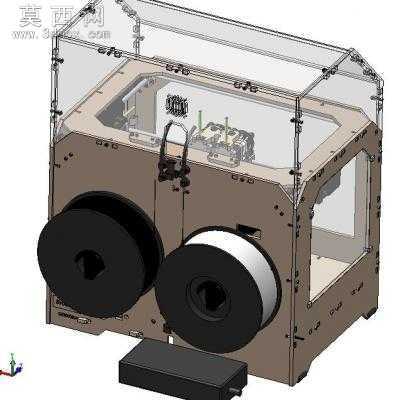 3D打印机(双色双喷头打印)全套模型图纸 3D模型