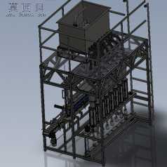 石油灌装机SW设计 3D模型