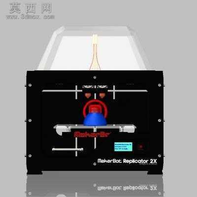 ˫��ͷ3D��ӡ��MakerBot Replicator 2X. 3Dģ��