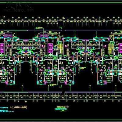 某框架结构高层住宅楼建筑施工图-41000平B1-F26-26张CAD图 CAD图纸