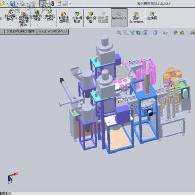 发热盘自动钎焊机 3D模型