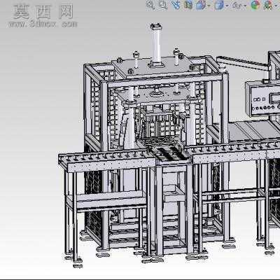 发动机缸体气水双检测测漏检具检测设备 3D模型