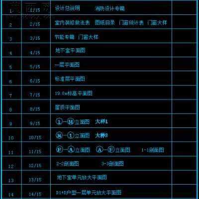 某多层砖混住宅B1-F6建筑结构水暖电施工图-5500平43张CAD图 CAD图纸