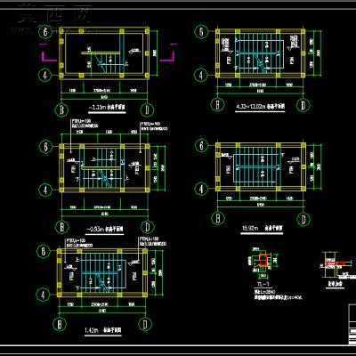 某多层砖混住宅B1-F6建筑结构水暖电施工图-5500平43张CAD图 CAD图纸