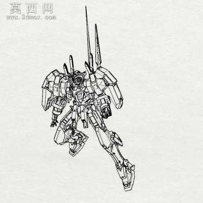 高达雪崩机器人 3D模型
