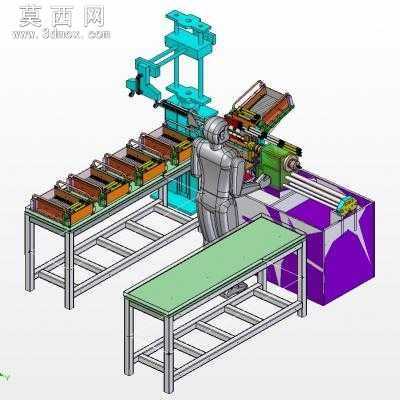 �Զ����ϳ����豸 3Dģ��