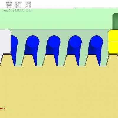 梯形丝杠有轴向间隙补偿 3D模型