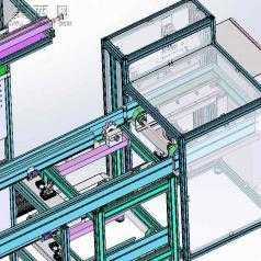 倍速链生产线车位锁倍速链组装流水线 3D模型