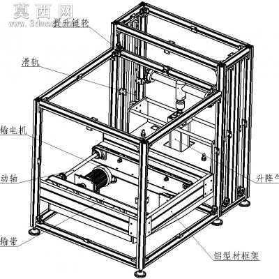 倍速链生产线车位锁倍速链组装流水线 3D模型