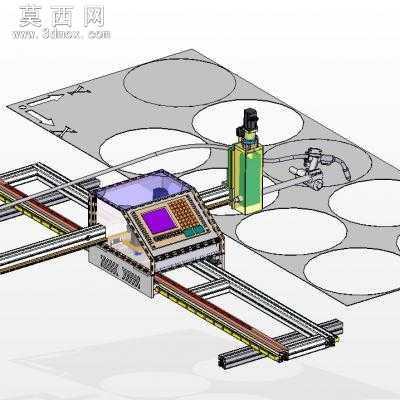 微型数控等离子切割机 3D模型设计,