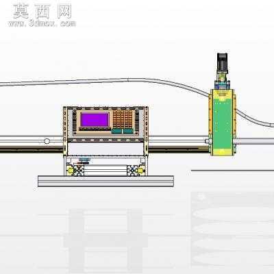 微型数控等离子切割机 3D模型设计,