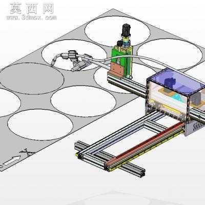 微型数控等离子切割机 3D模型设计,
