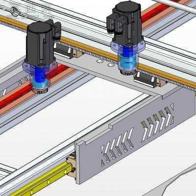 微型数控等离子切割机 3D模型设计,