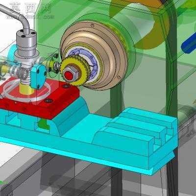 半自动车床 3D模型