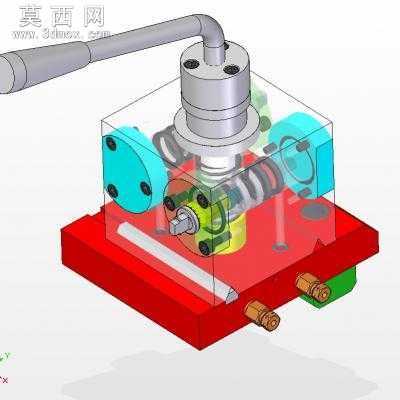 半自动车床 3D模型