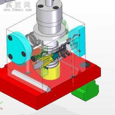 半自动车床 3D模型