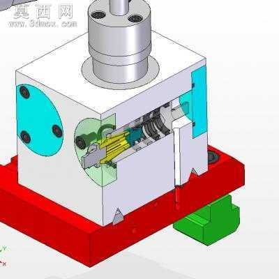半自动车床 3D模型