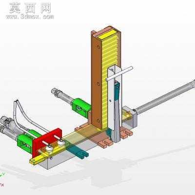 自动双头钻孔机 3D模型