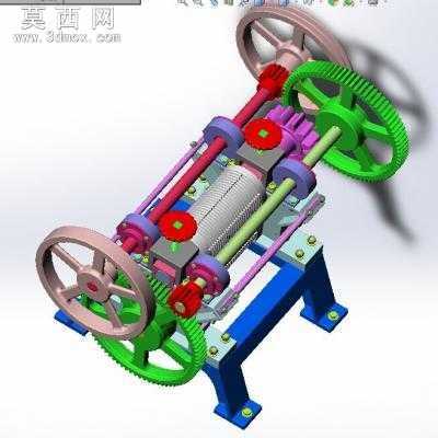 甘蔗榨汁机 3D模型