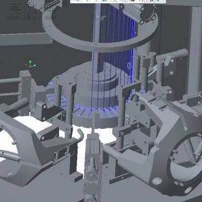 定子支撑架组装机 3D模型