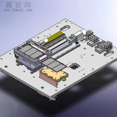 苹果平板电脑电池组装机设备 3D模型