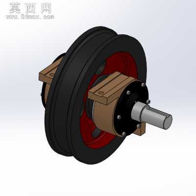 起重机主动轮组 3D模型