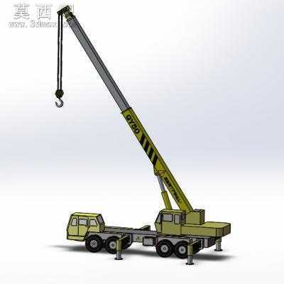 50T汽车吊 3D模型
