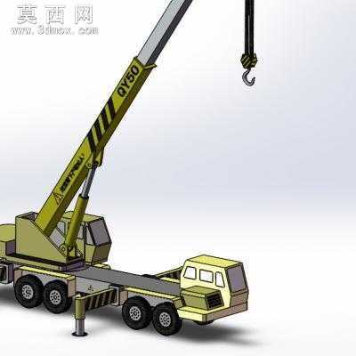 50T汽车吊 3D模型