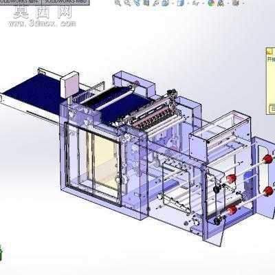 自动化侧焊接制袋机 3D模型