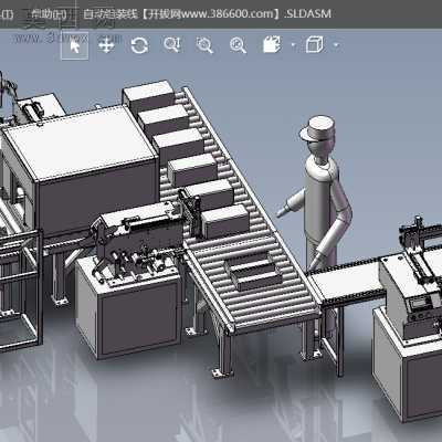 自动组装线设备 3D模型