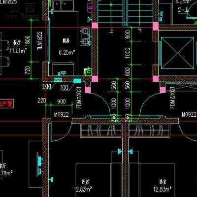 六层砖混结构住宅建筑施工图-2800平12张CAD图 CAD图纸