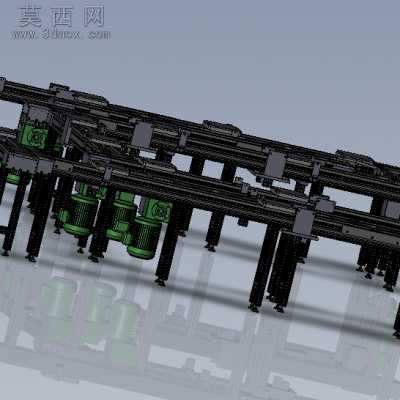 C型输送装配线 3D模型