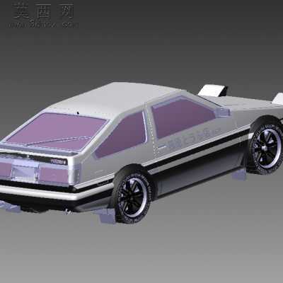 丰田AE86汽车 3D模型