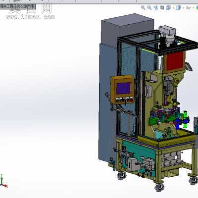 转向器轴承压装及护管翻边设备 3D模型