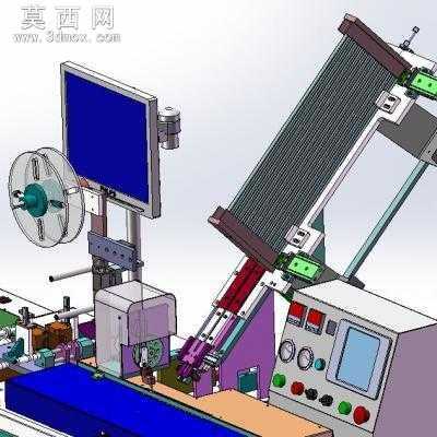 全自动SMD编带测试包装机 3D模型
