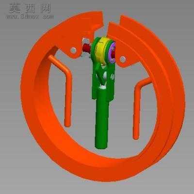 手动螺旋撑圆器 3D模型