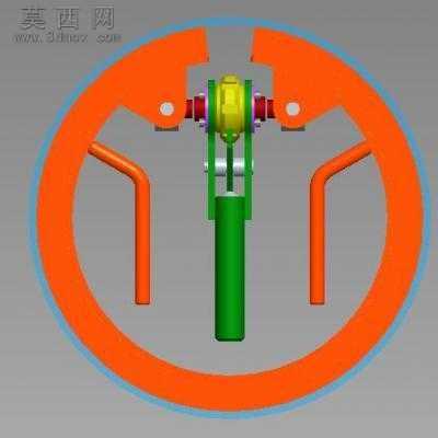 手动螺旋撑圆器 3D模型