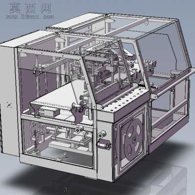 L型全自动封切包装机 3D模型