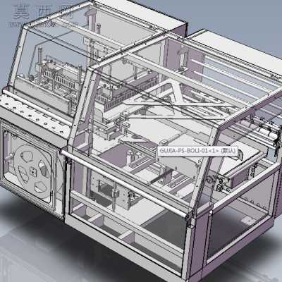 L型全自动封切包装机 3D模型