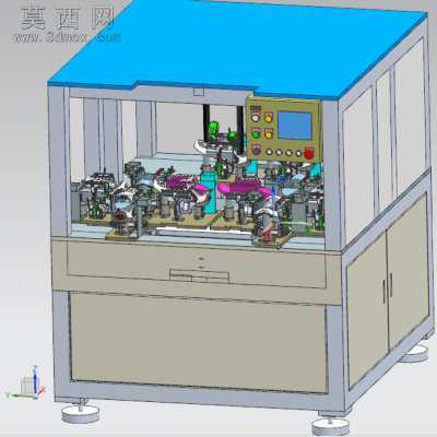 自动穿鞋带机全自动系鞋带机 3D模型