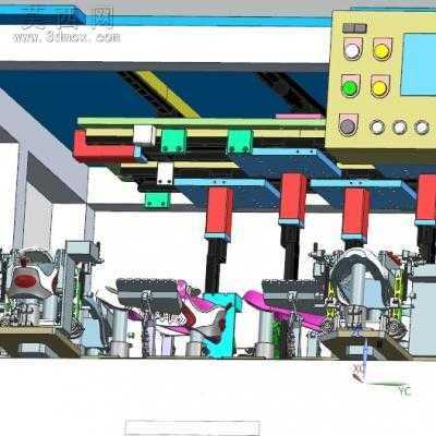 自动穿鞋带机全自动系鞋带机 3D模型