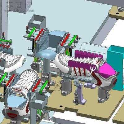 自动穿鞋带机全自动系鞋带机 3D模型