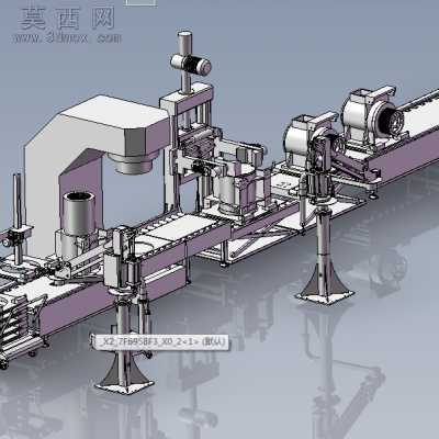 电梯曳引机流水线电机组装工序 3D模型