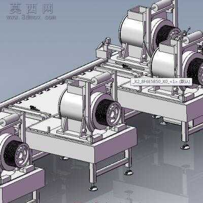 电梯曳引机流水线电机组装工序 3D模型