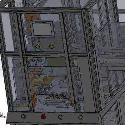 六轴自动锁螺丝机 3D模型