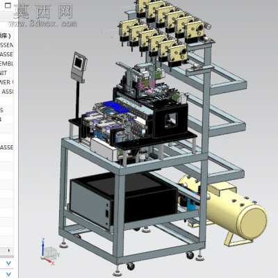 抛掷绕线机多线程全自动线圈绕线机 3D模型