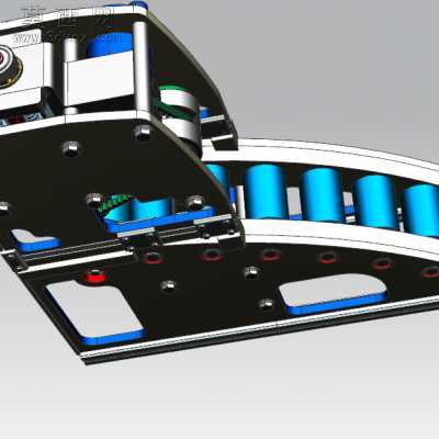 精密滚轮送料机 3D模型