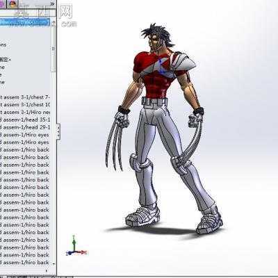 金刚狼人 3D模型