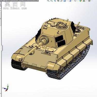 虎王坦克 3D模型