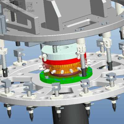 高速分割器高精度旋转盘取料转盘 3D模型